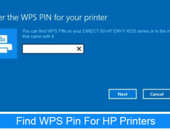 WPS Pin On HP Printer